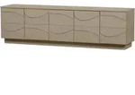 Livetastic Lowboard Teo, Schlamm, Holz, Kiefer, massiv, 3 F&auml;cher, 180x52x40 cm,