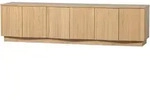 Livetastic Lowboard Zuma, Eiche, Holz, Eiche, massiv, 3 F&auml;cher, 200x52x45 cm, in