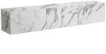 Mid.you Lowboard, Wei&szlig;, Holzwerkstoff, Marmoroptik, 160x30x30 cm, h&auml;ngend,