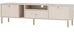 Selsey Tv-Lowboard, Beige, Metall, 2 F&auml;cher, 1 Schubladen, Rechteckig,...