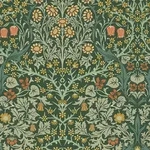 William Morris at Home Vliestapete, Gr&uuml;n, Papier, Kunststoff, Floral,
