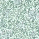William Morris at Home Vliestapete, Blau, Gr&uuml;n, Papier, Kunststoff, Floral,