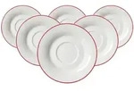 Ritzenhoff Breker Teeuntertassen, Rot, Keramik, Rund, Kaffee & Tee, Tassen,