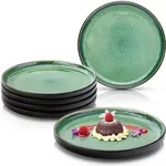 S&auml;nger Dessertteller, Gr&uuml;n, Stein, 6-teilig, Rund, 20.7x6.3x20.7 cm,...