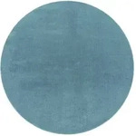 Paco Home Kurzflorteppich, T&uuml;rkis, Kunststoff, Rund, 80x80 cm, strapazierf&auml;hig,