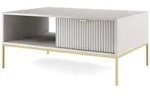 Bettso Couchtisch, Grau, Gold, Metall, 104x46x68 cm, Wohnzimmer,...