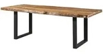 Massivmoebel24 Baumtisch, Natur, Holz, Echtholz,Sheesham, 8-Sitzer, 100x77x200...