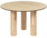 Beliani Esstisch, Hellbraun, Holzwerkstoff, 4-Sitzer, Rund, 120x76x120 cm,...