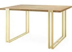 WFL Group Esstisch, Eiche Wotan, Metall, 10-Sitzer, Rechteckig,Rechteckig,...