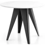 WFL Group Esstisch, Wei&szlig;, Metall, 6-Sitzer, Rund,Rund, 140x76x100 cm,...