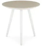 Idimex Beistelltisch, Wei&szlig;, Beige, Metall, Metall, Mode, 46x45x46 cm,...
