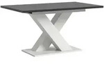 Mid.you Esstisch, Grau, Wei&szlig;, Dunkelgrau, Holzwerkstoff, rechteckig, X-Form,