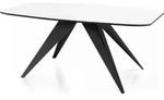 WFL Group Esstisch, Wei&szlig;, Metall, 10-Sitzer, Rechteckig,Rechteckig, 220x76x90...