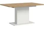 Mid.you Esstisch, Eiche Artisan, Holzwerkstoff, rechteckig, S&auml;ule, 90x76x150-190 cm,