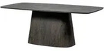 Livetastic Esstisch Leah, Dunkelbraun, Holzwerkstoff, rechteckig, A-Form, 105x76x200