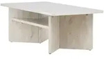 Livetastic Couchtisch, Beige, Holzwerkstoff, Marmoroptik, rechteckig, 60x42x120...