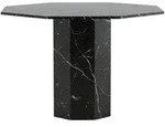 Livetastic Esstisch, Schwarz, Holzwerkstoff, Marmoroptik, rund, zylindrisch,