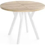WFL Group Esstisch, Sonoma Eiche, Holz, 9-Sitzer, Rund,Rund, 190x77x90 cm,...