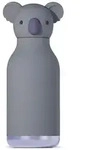Dowabo Isolierflasche, Grau, Metall, 0.46 L, doppelwandig, Kaffee & Tee, Kannen,