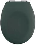 Spirella Wc-Sitz, Dunkelgr&uuml;n, Kunststoff, 45.5x5x37 cm, Deckel mit...