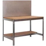 Proregal Werkbank, Silber, Metall, 90x84x61 cm, Freizeit, Heimwerken, Werkstatt,