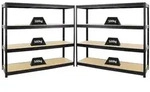 Proregal Schwerlastregal, Schwarz, Metall, Rechteckig, 360x180x60 cm, Freizeit,
