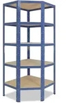 shelfplaza Eckregal, Blau, Metall, Rechteckig, 70x180x40 cm, Freizeit,...