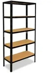shelfplaza Schwerlastregal, Schwarz, Metall, Rechteckig, 75x180x40 cm, Freizeit,