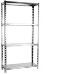Proregal Schwerlastregal, Silber, Metall, Rechteckig, 120x150x40 cm, Freizeit,