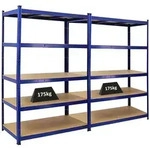 Proregal Schwerlastregal, Blau, Metall, Rechteckig, 240x180x60 cm, Freizeit,