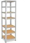 shelfplaza Schwerlastregal, Silber, Metall, Quadratisch, 60x200x60 cm, Freizeit,