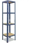 shelfplaza Schwerlastregal, Blau, Metall, Quadratisch, 50x180x50 cm, Freizeit,