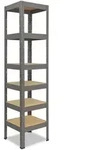 shelfplaza Schwerlastregal, Grau, Metall, Quadratisch, 40x180x40 cm, Freizeit,