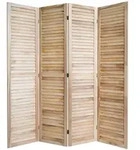 Homestyle4u Paravent, Natur, Holz, 160x170x2 cm, Wohnzimmer, Raumteiler & Paravents,