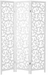 Homestyle4u Paravent, Wei&szlig;, Holz, 130x175x2 cm, Wohnzimmer, Raumteiler &...