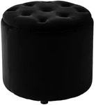 CLP Sitzw&uuml;rfel, Schwarz, Kunststoff, 44x42x44 cm, Wohnzimmer, Hocker,...