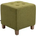 CLP Sitzw&uuml;rfel, Gr&uuml;n, Holz, 45x46x45 cm, Wohnzimmer, Hocker, Sitzw&uuml;rfel