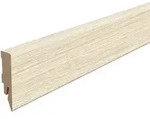 Egger Holzwerkstoffe Sockelleiste Kubische Leiste, Wei&szlig;, Holzwerkstoff,...