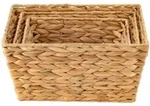 Echtwerk Aufbewahrungsboxen-Set, Natur, Holz, Wasserhyazinthe, umweltfreundlich,