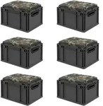 Proregal Eurobox, Schwarz, Kunststoff, Rechteckig, 30x26.5x40 cm, Ordnen &