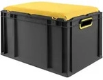 Proregal Eurobox, Schwarz, Kunststoff, Rechteckig, 40x36.5x60 cm, Ordnen &
