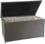 Proregal Kissenbox, Grau, Kunststoff, 320 L, 160x80x94 cm, Aufbewahrung &