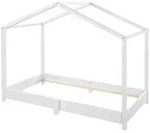 Roba Hausbett, Wei&szlig;, Holzwerkstoff, 70x140 cm, Kinder- & Jugendzimmer,...