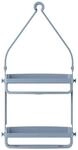 Umbra Duschregal Flex, Hellblau, Kunststoff, 10x66x33 cm, Badezimmer, Baden &