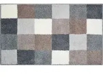 Grund Badteppich Bona, Wei&szlig;, Beige, Textil, Karo, rechteckig, 80x140 cm, Oeko-Tex&reg;