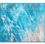 Grund Badteppich Magma, T&uuml;rkis, Textil, Abstraktes, rechteckig, 50x60 cm,...
