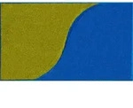 Grund Badteppich Manta, Blau, Gr&uuml;n, Textil, Wellen, rechteckig, 70x120 cm,