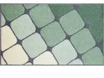 Grund Badteppich Shanga, Gr&uuml;n, Textil, Karo, rechteckig, 60x100 cm, Oeko-Tex&reg;
