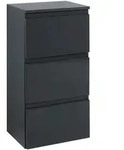 Held Unterschrank Held M&ouml;bel Cardiff, Grau, Holzwerkstoff, 3 Schublade(n)
