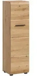 Mid.you Midischrank, Eiche Artisan, Kunststoff, Holz, 3 F&auml;cher, 30x106x30 cm, FSC